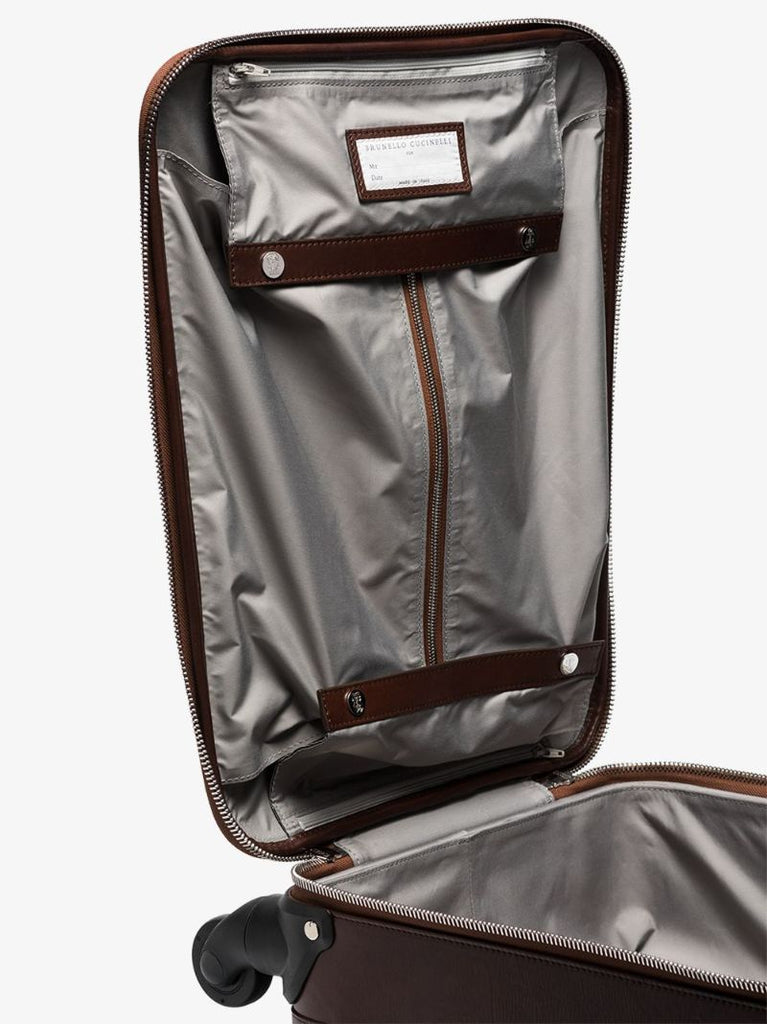 Brown Leather Cabin Suitcase