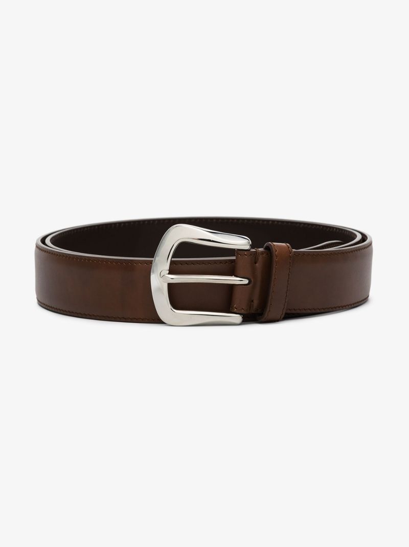 Smooth-leather Buckle Belt