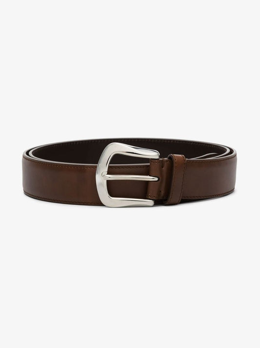 Smooth-leather Buckle Belt