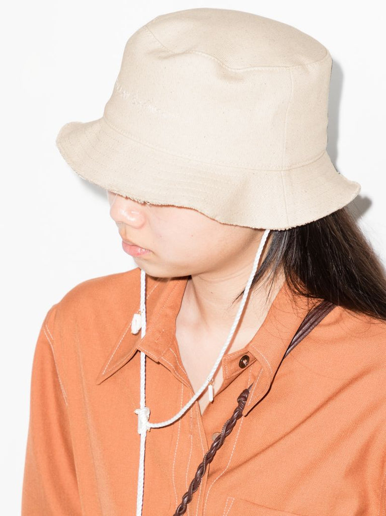 Neutral Lampshade Cotton Bucket Hat
