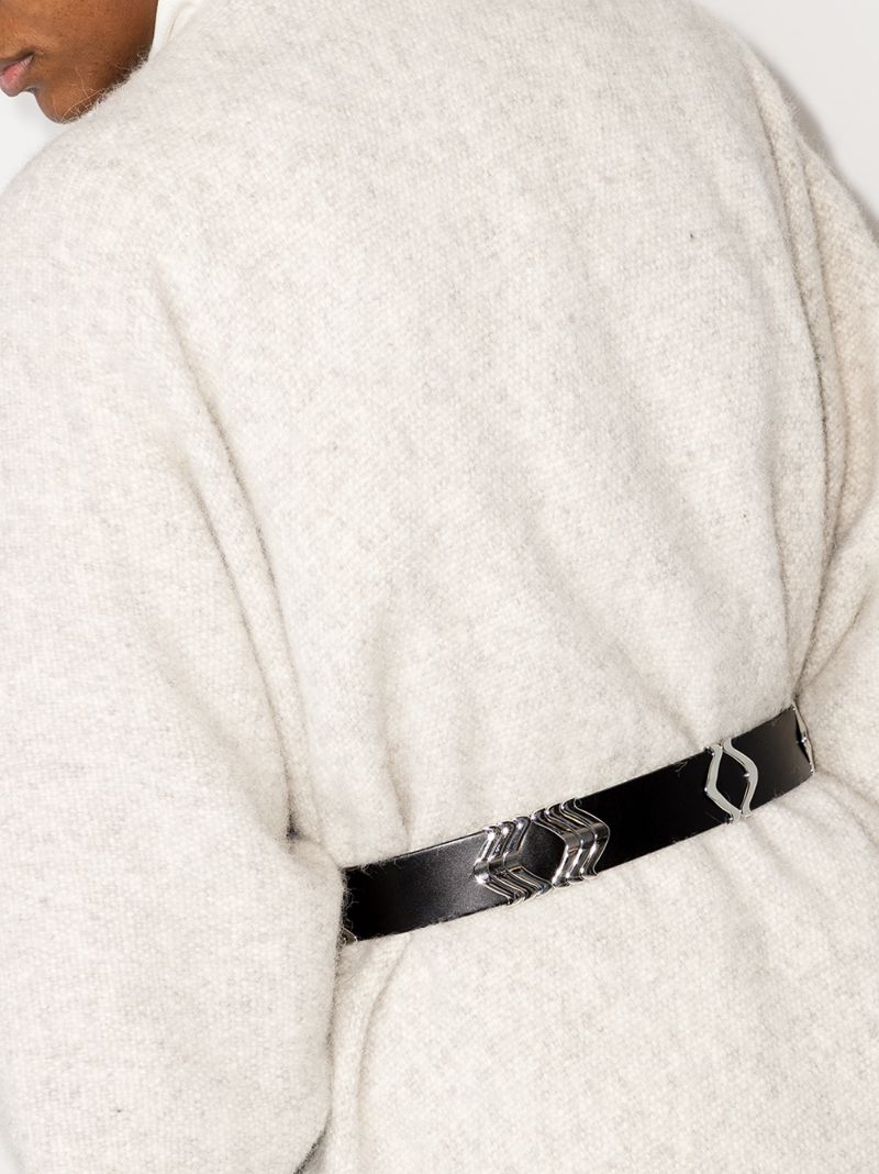 Black Tehora Leather Belt