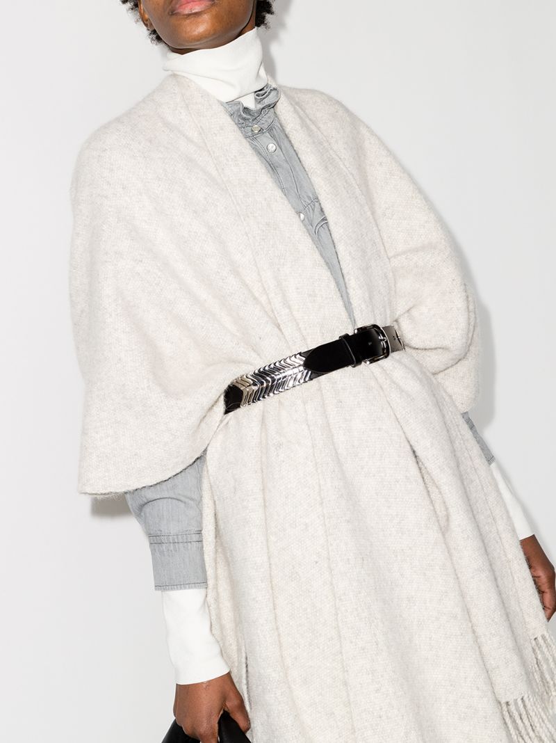 Black Tehora Leather Belt