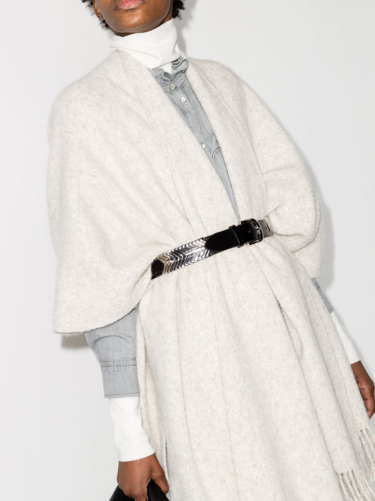 Black Tehora Leather Belt