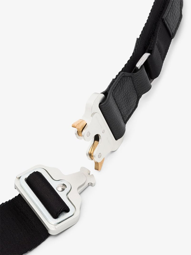 Black Classic Rollercoaster Leather Belt