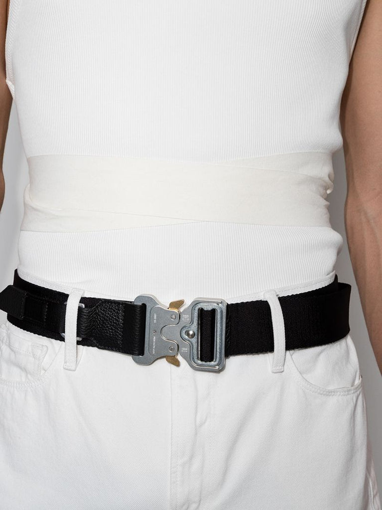Black Classic Rollercoaster Leather Belt