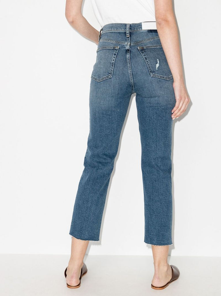 Ultra High-rise Stove Pipe Jeans
