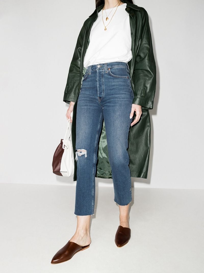 Ultra High-rise Stove Pipe Jeans