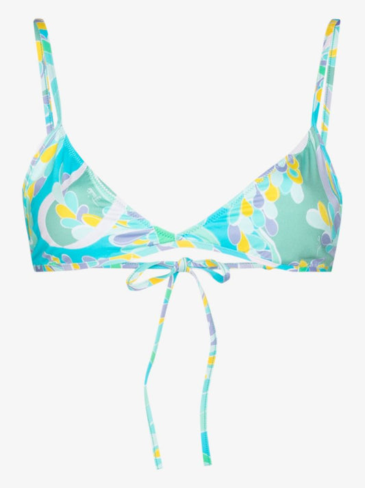 Lily Pattern Bikini Top