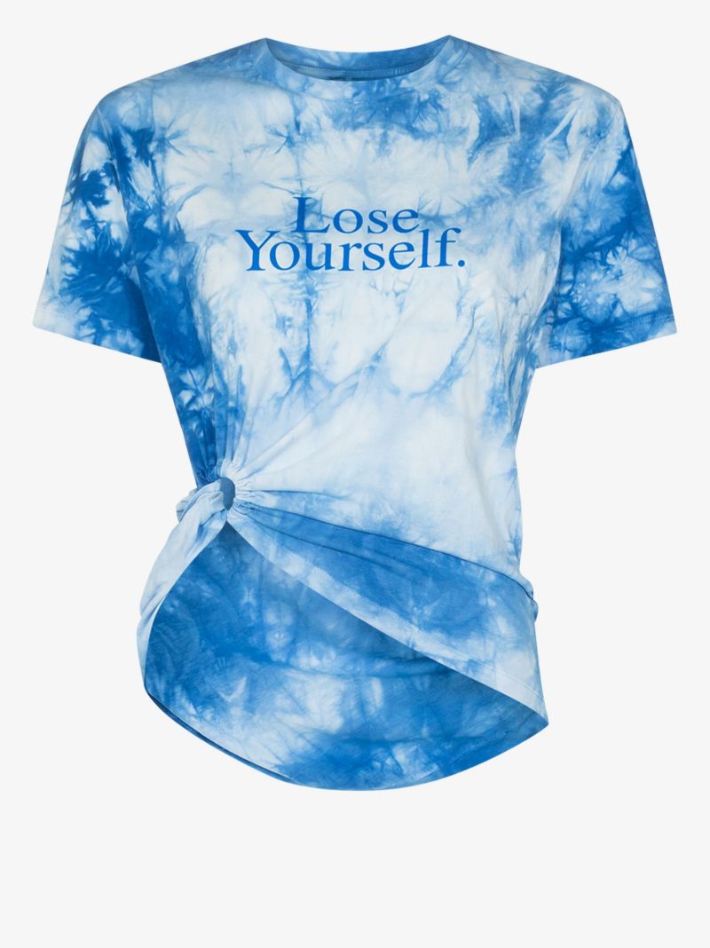 X Peter Saville Lose Yourself Tie-dye T-shirt