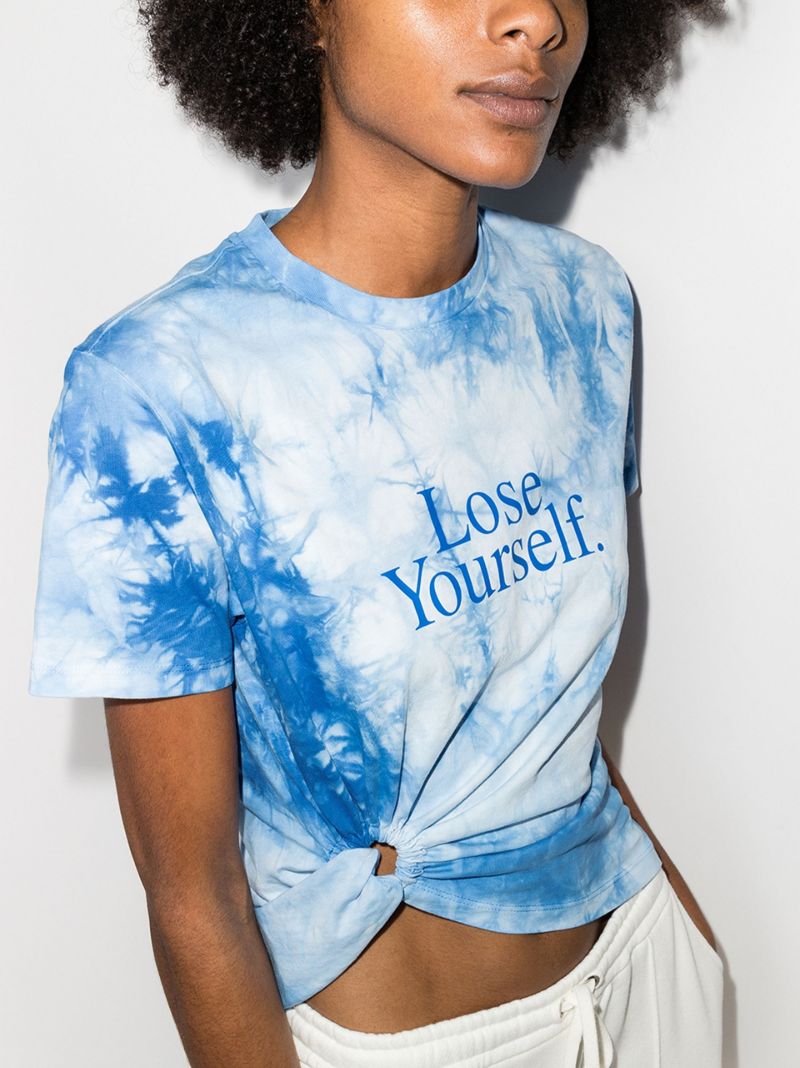 X Peter Saville Lose Yourself Tie-dye T-shirt