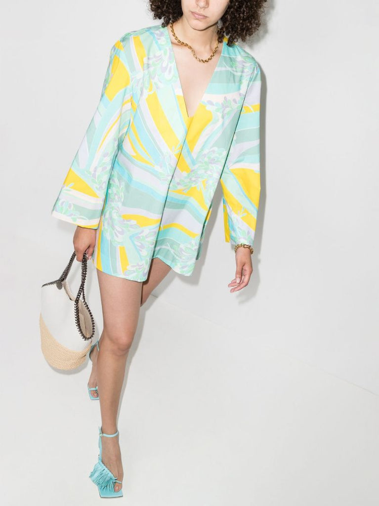 Lily Pattern Beach Dress