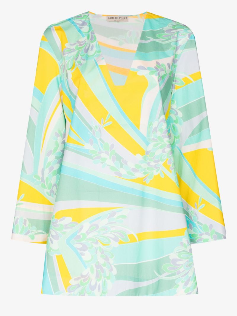 Lily Pattern Beach Dress