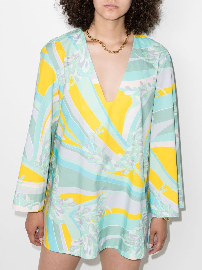 Lily Pattern Beach Dress