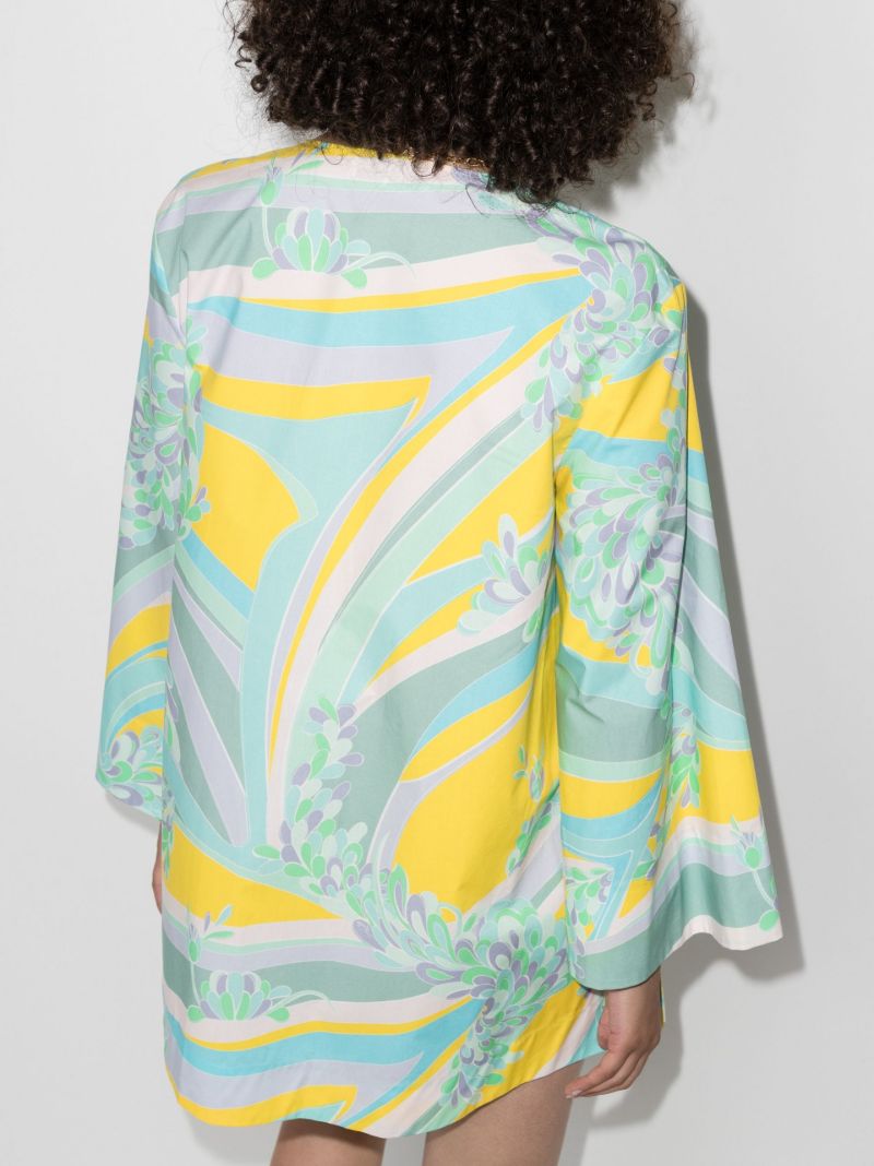 Lily Pattern Beach Dress