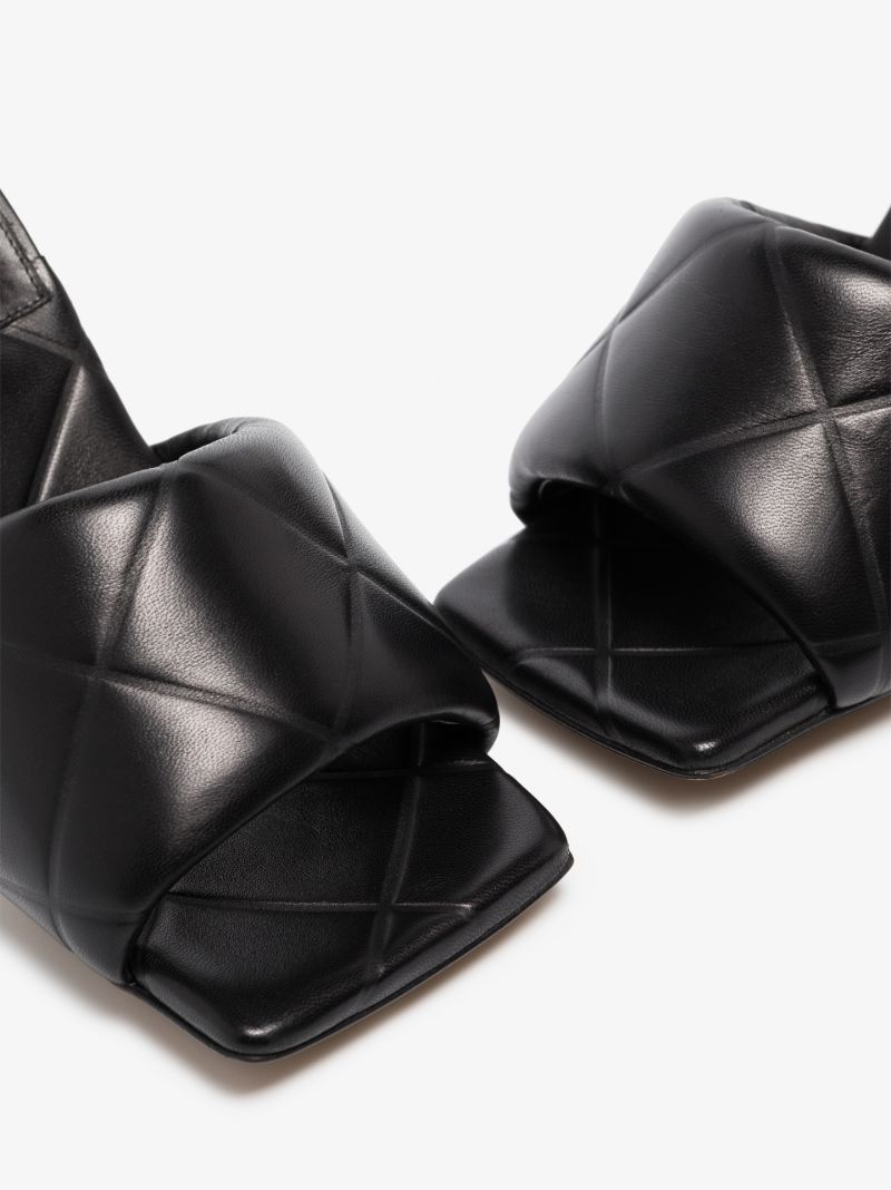 Black the Rubber Lido 90 Leather Sandals