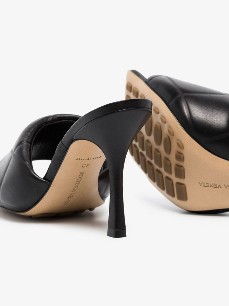 Black the Rubber Lido 90 Leather Sandals