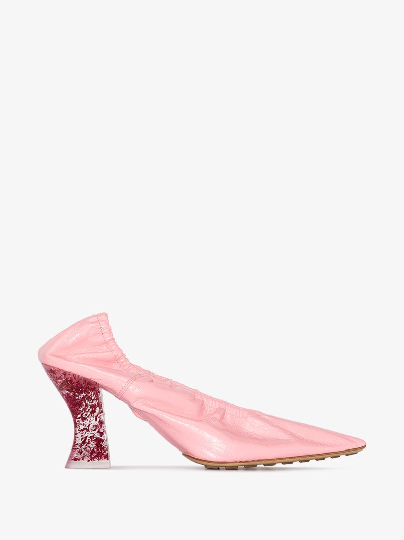 Pink Almond 75 Leather Pumps