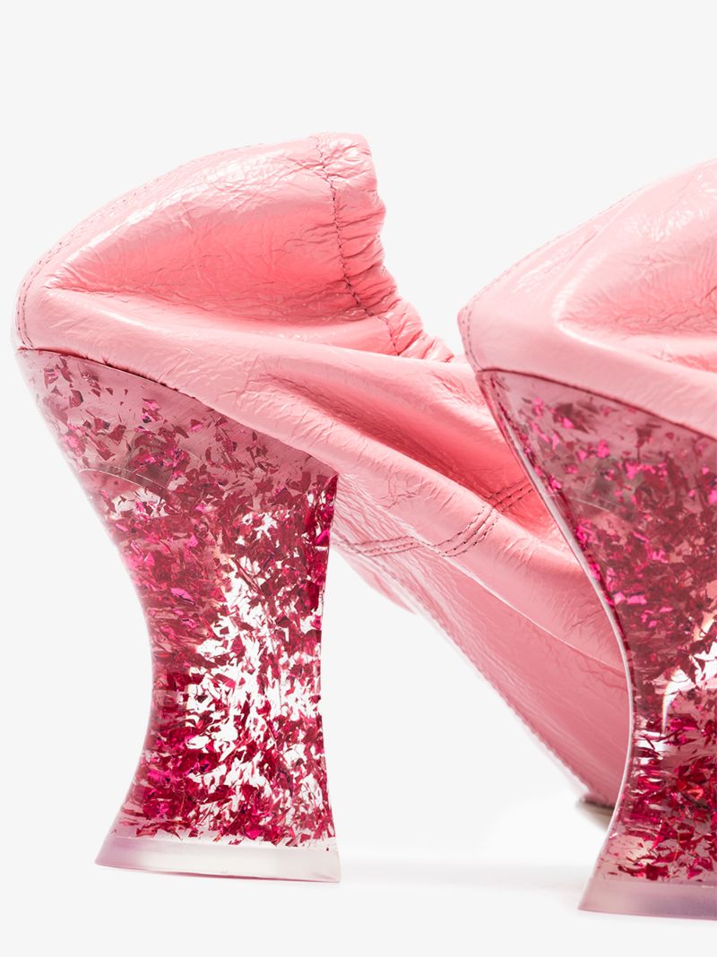 Pink Almond 75 Leather Pumps