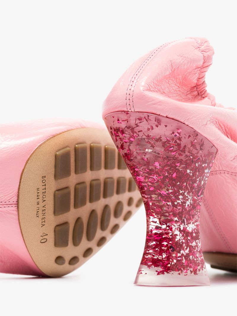 Pink Almond 75 Leather Pumps