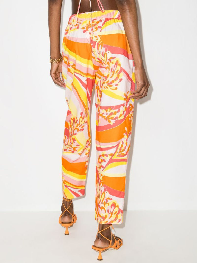 Lilly Printed Cotton Trousers