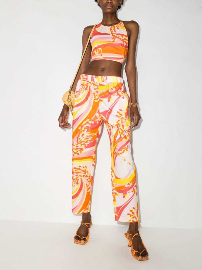 Lilly Printed Cotton Trousers