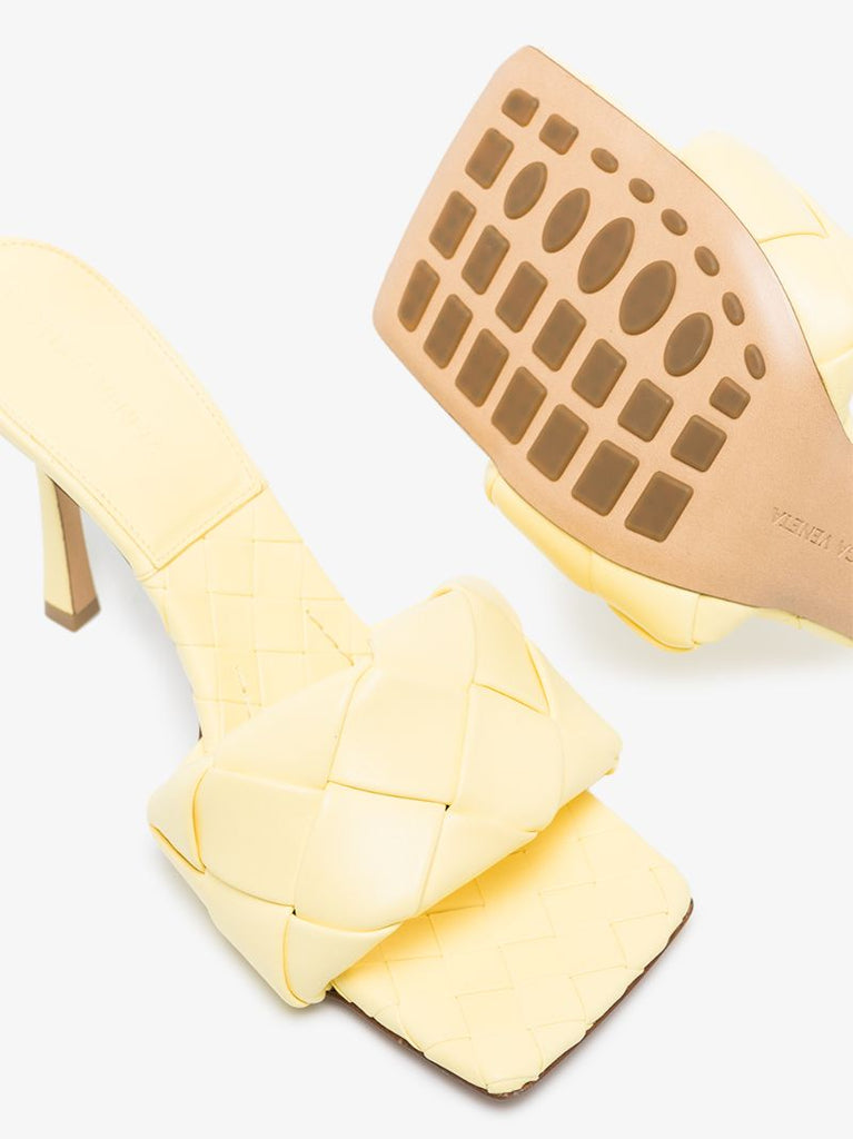 Yellow Lido 90 Leather Sandals