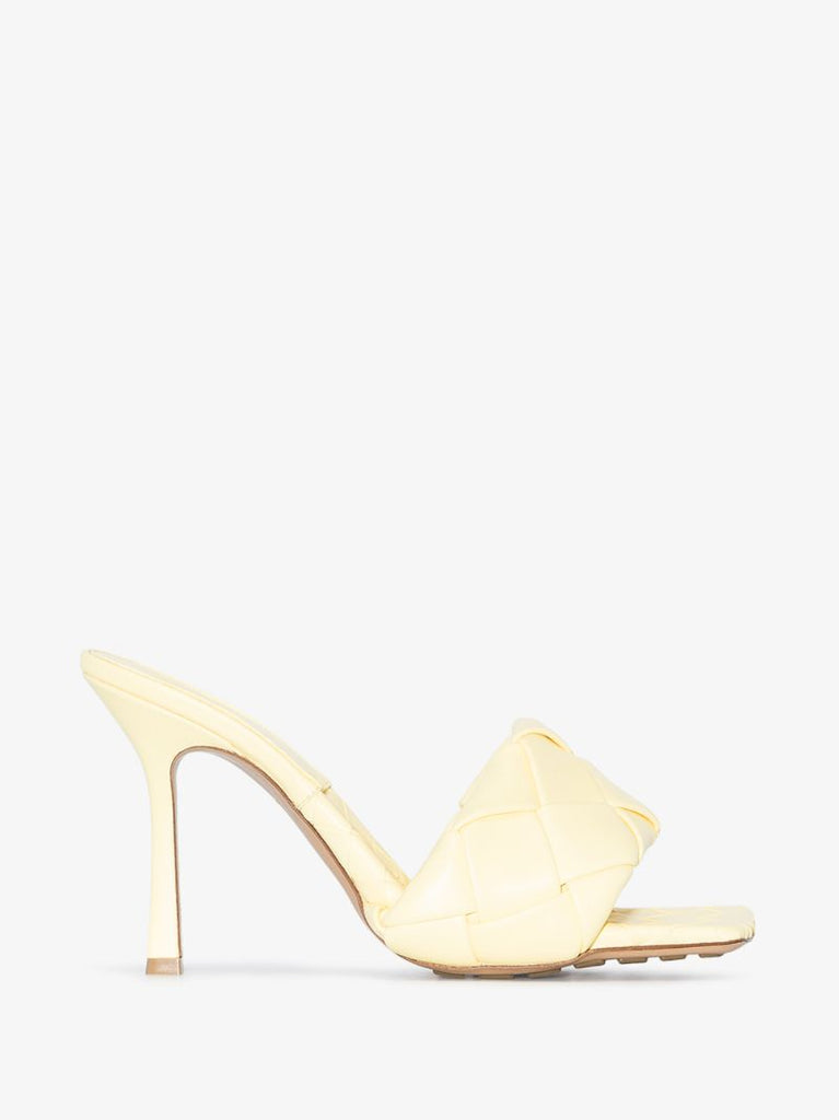 Yellow Lido 90 Leather Sandals
