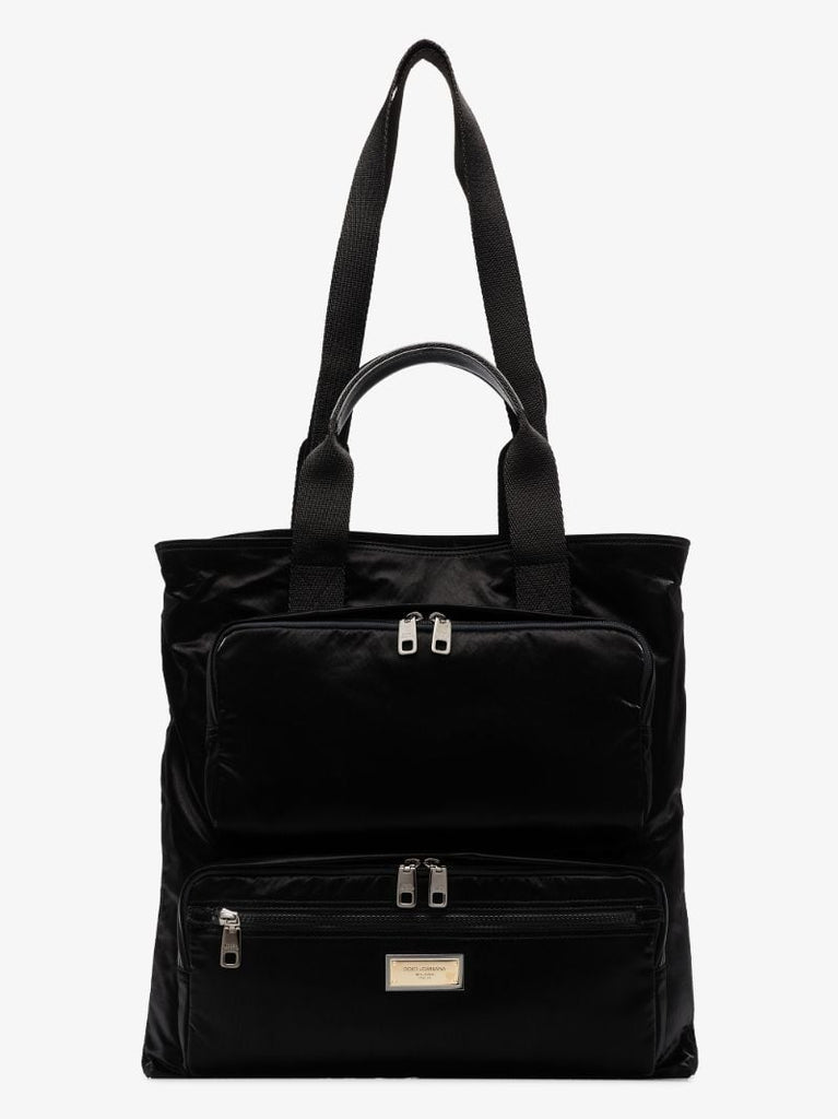 Black Shopper Tote Bag