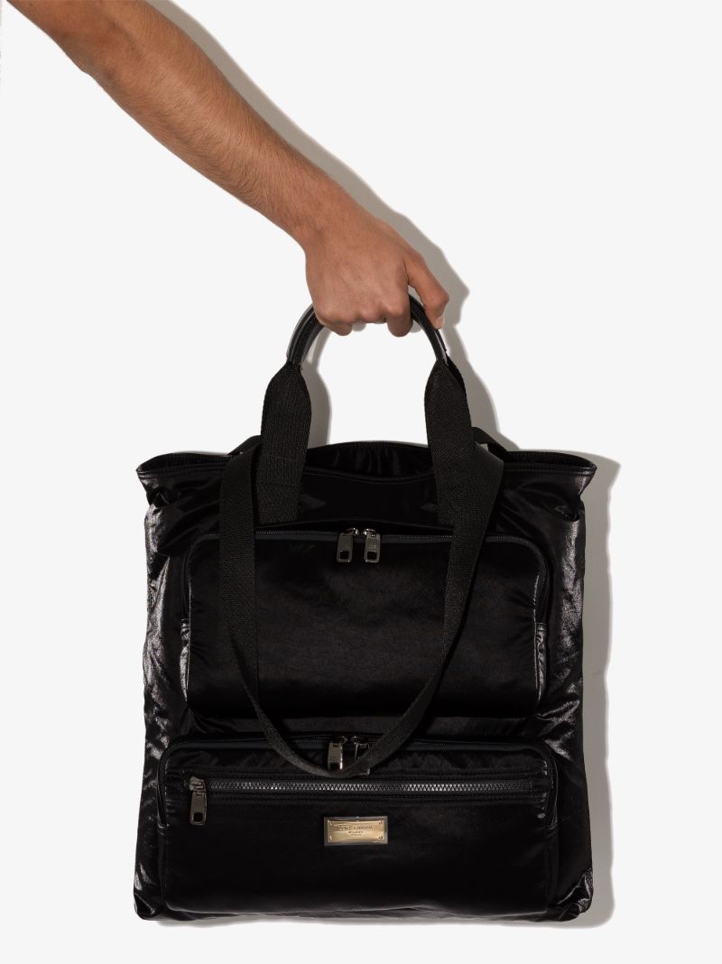 Black Shopper Tote Bag