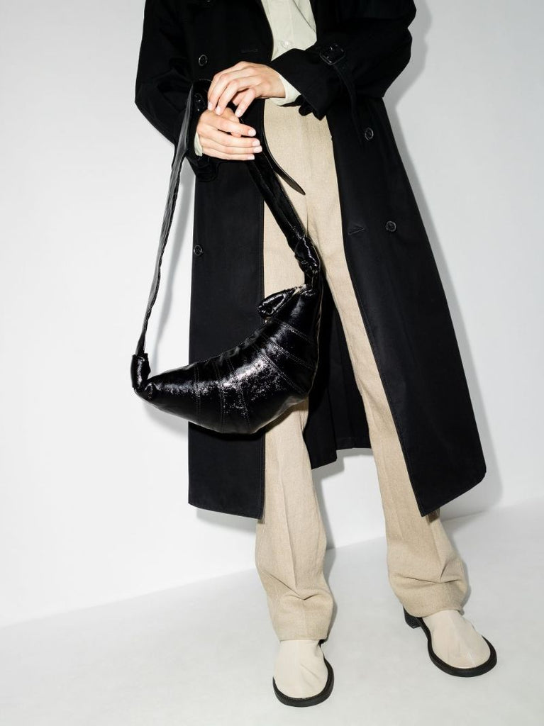 Black Croissant Small Cross Body Bag