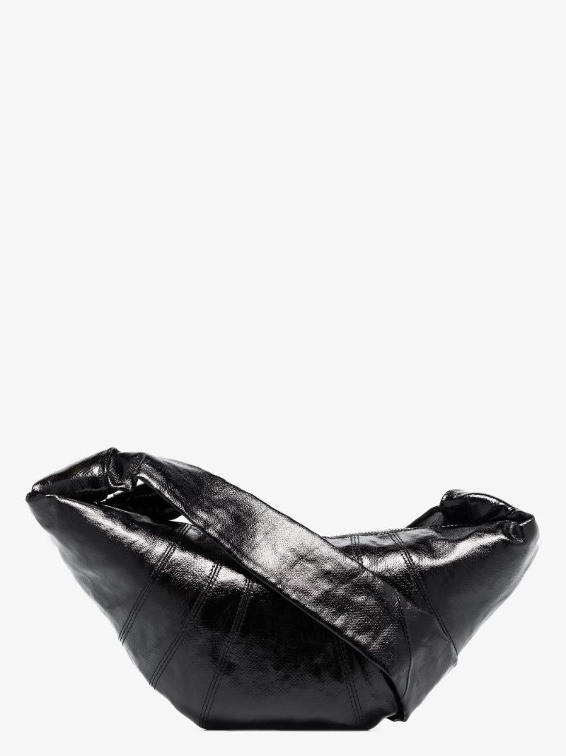 Black Croissant Small Cross Body Bag