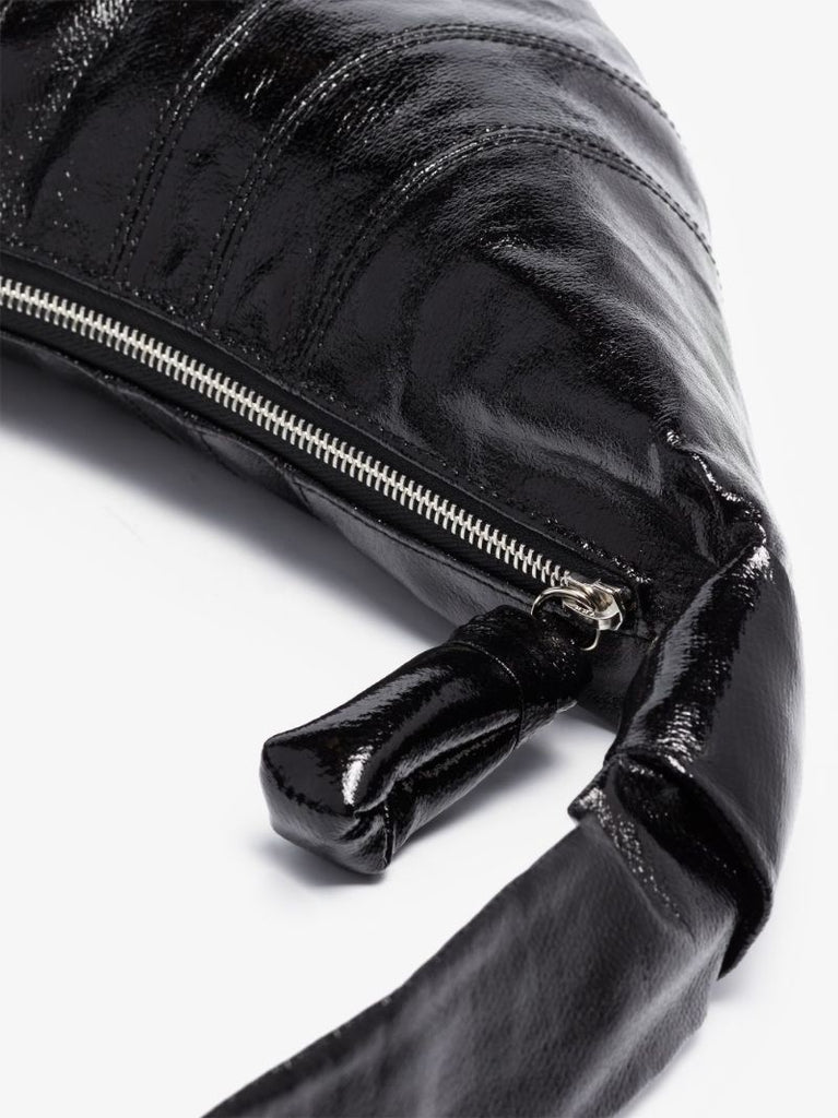 Black Croissant Small Cross Body Bag