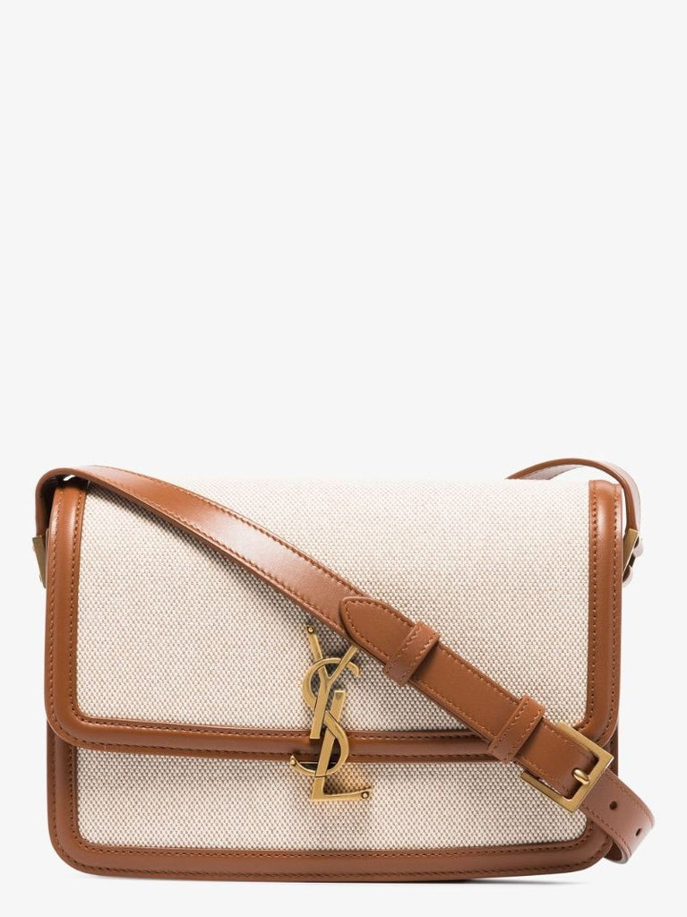 Neutral Solferino Medium Canvas Cross Body Bag