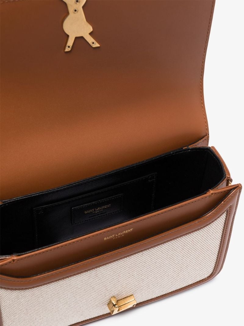 Neutral Solferino Medium Canvas Cross Body Bag