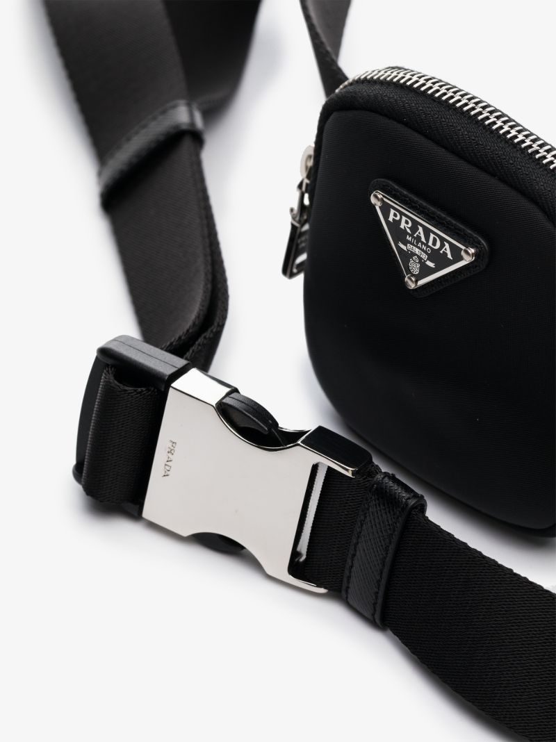 Black Re-nylon Pouch Belt