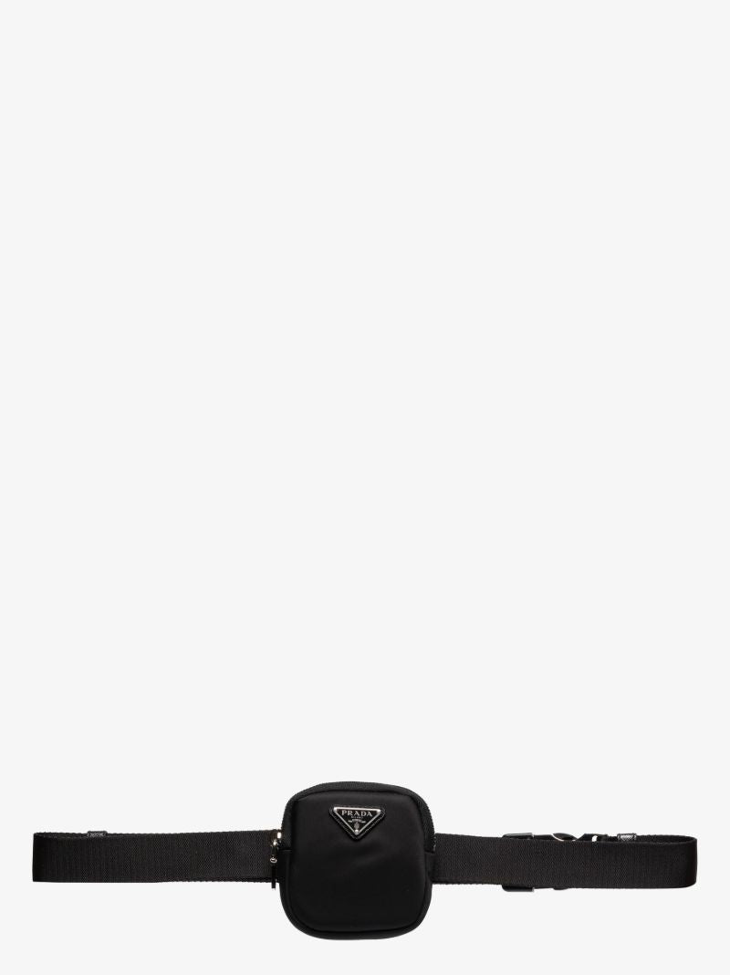 Black Re-nylon Pouch Belt