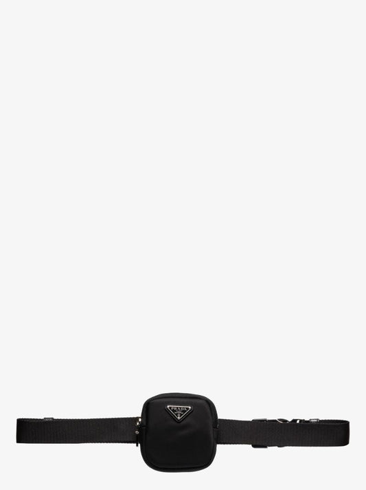 Black Re-nylon Pouch Belt