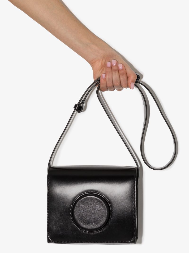 Black Leather Camera Bag