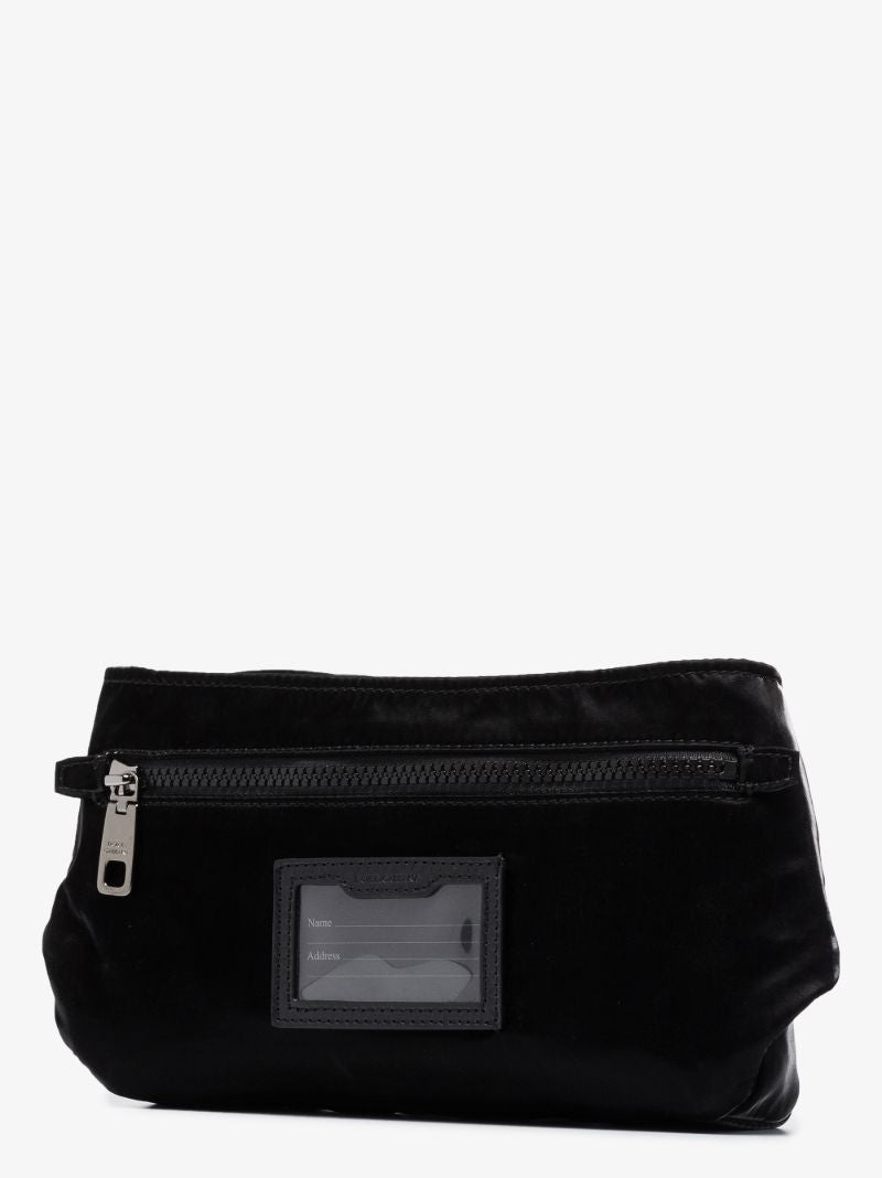 Black Samboil Wax Canvas Cross Body Bag