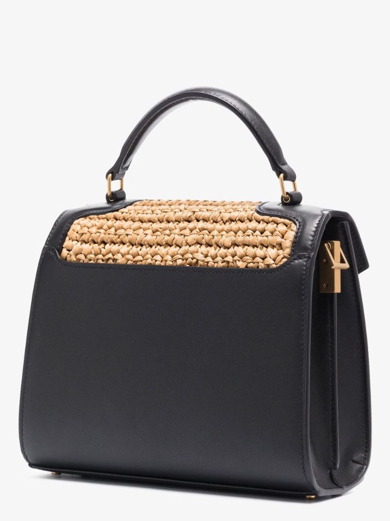 Neutral Cassandra Raffia Shoulder Bag