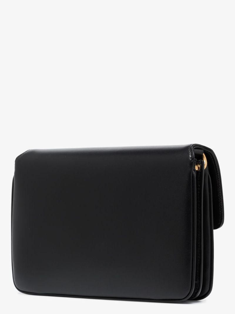 Black Le Maillon Leather Cross Body Bag