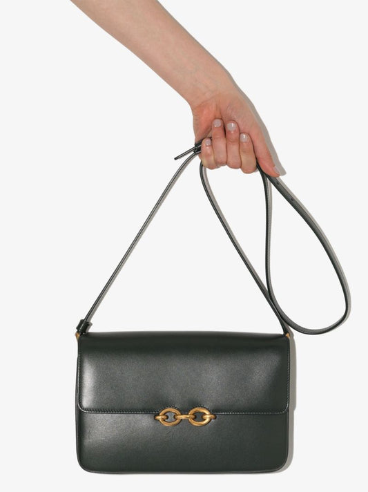 Green Le Maillon Leather Cross Body Bag