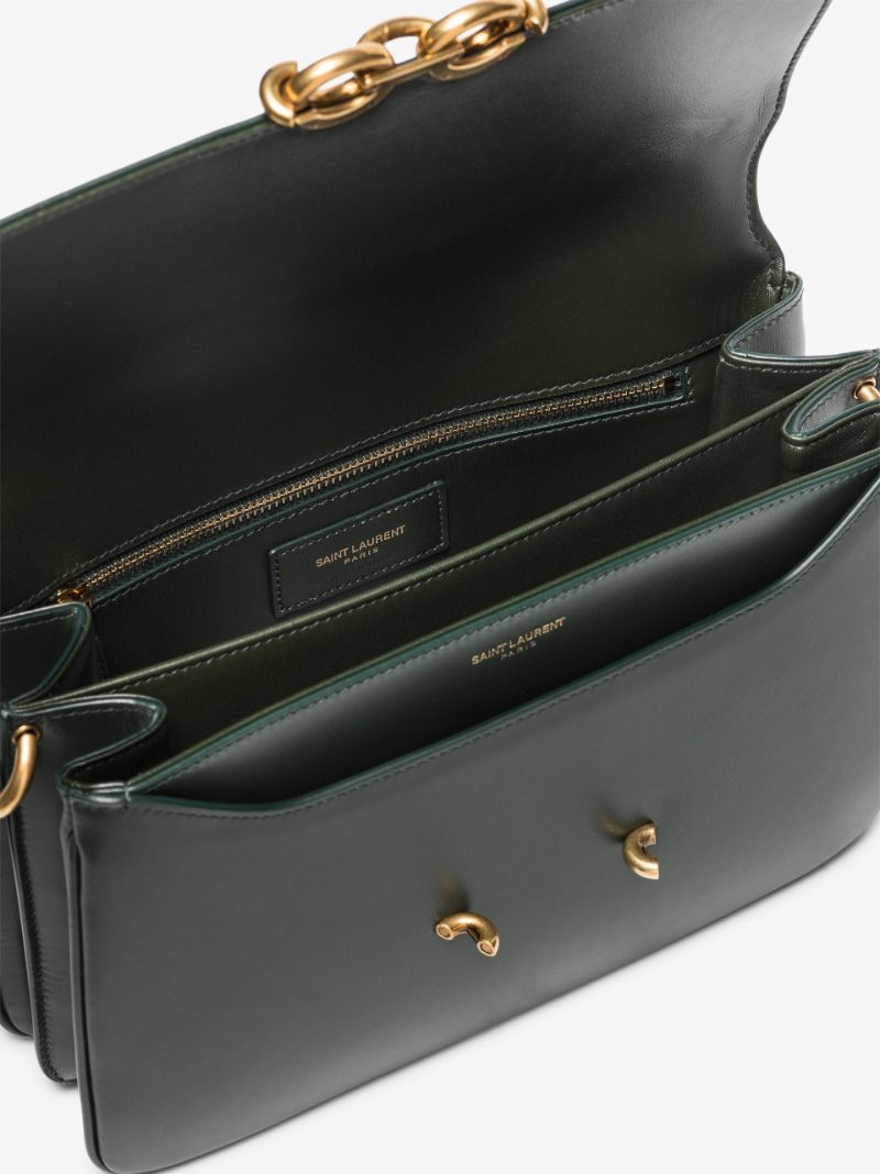 Green Le Maillon Leather Cross Body Bag