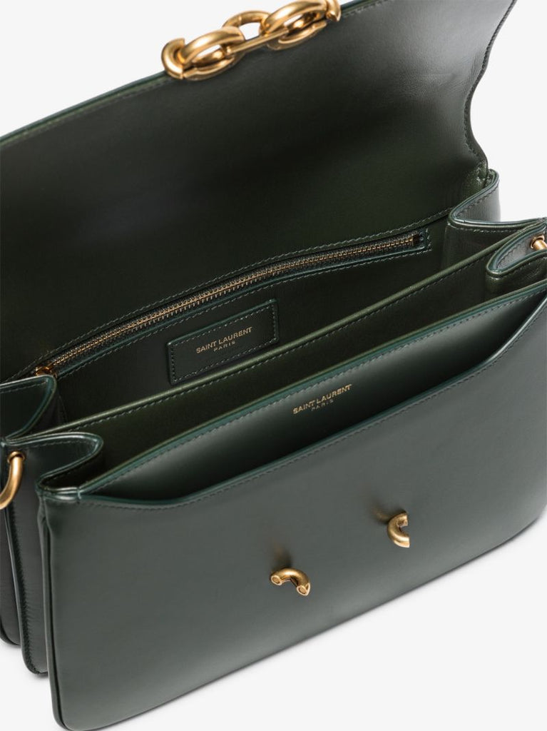 Green Le Maillon Leather Cross Body Bag