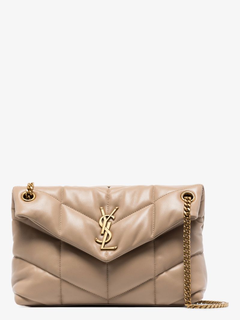 Neutral Puffer Small Leather Shoulder Bag