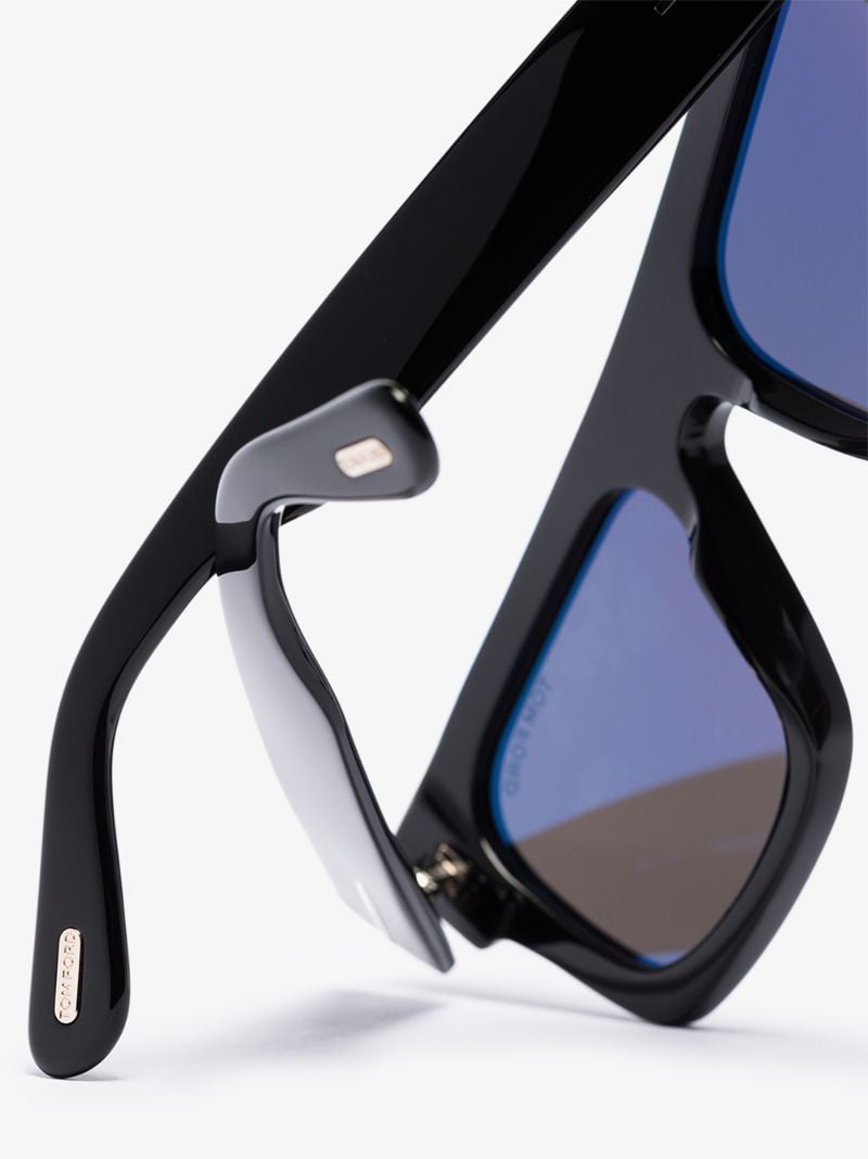 Black Fausto Square Sunglasses