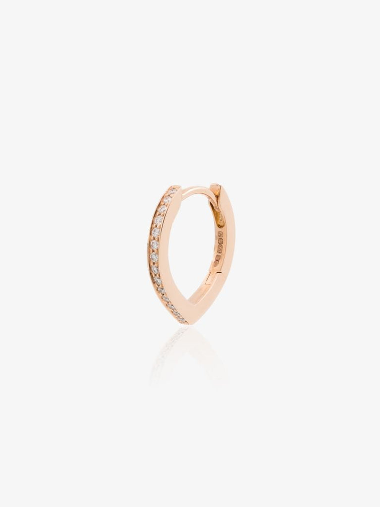 18k Rose Gold Antifer Diamond Earring