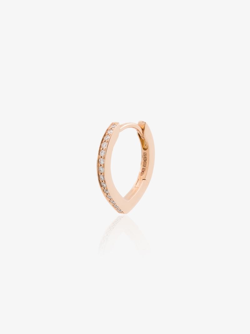 18k Rose Gold Antifer Diamond Earring