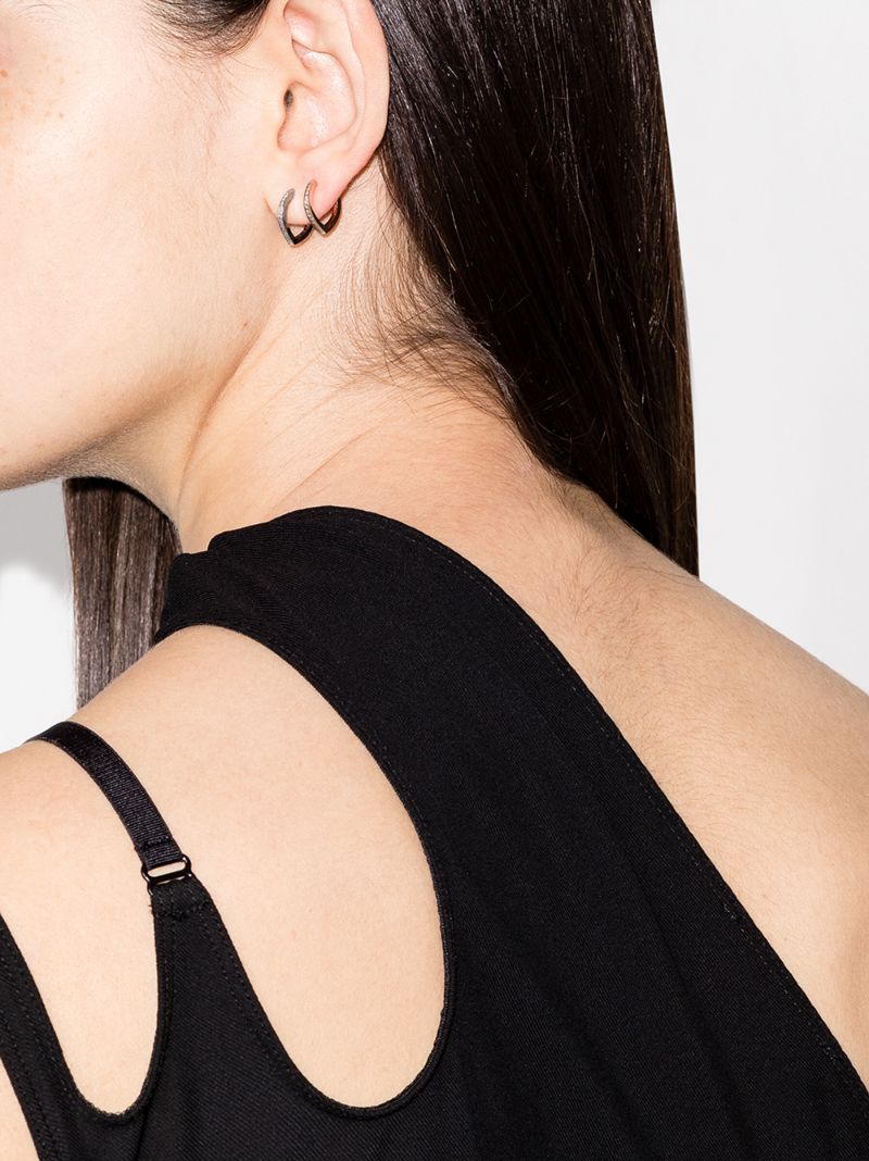 18k Rose Gold Antifer Diamond Earring
