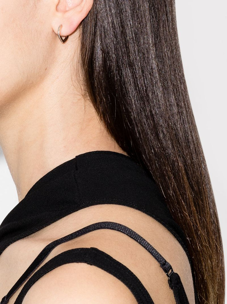 18k Rose Gold Antifer Diamond Earring